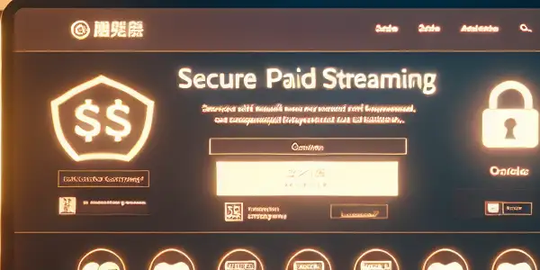 A cozy room with a computer displaying a secure streaming platform for Japanese adult films, featuring cultural elements.<a href=